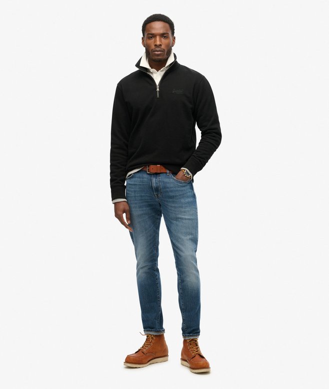 Superdry Essential Logo Half Zip Black