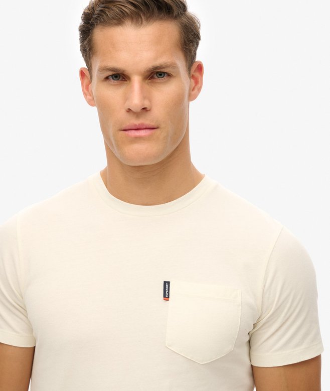 Superdry Classic Essential Logo Tee Bone White