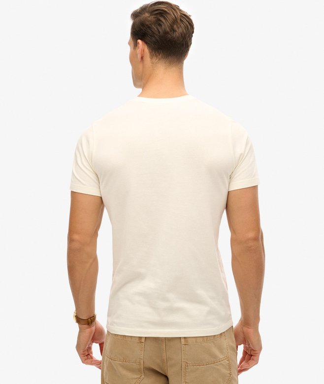 Superdry Classic Essential Logo Tee Bone White