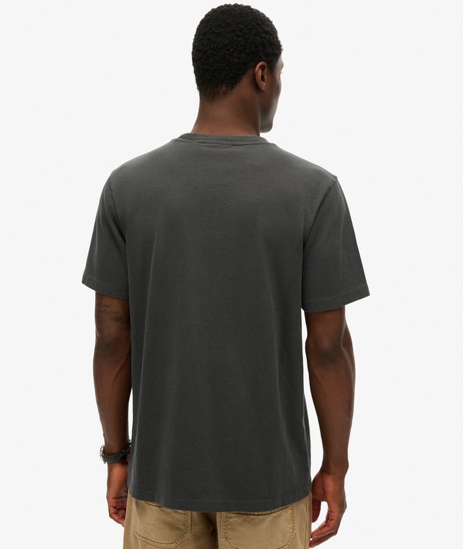 Superdry Micro Logo Tshirt Washed Black