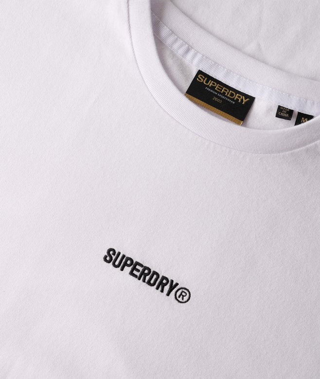 Superdry Micro Logo Tshirt Bone White