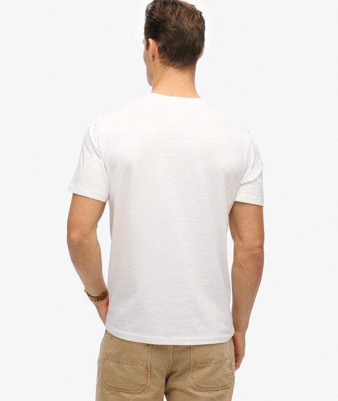 Superdry Micro Logo Tshirt Bone White