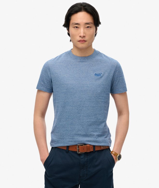 Superdry Essential Logo Tee Ocean Blue Feeder