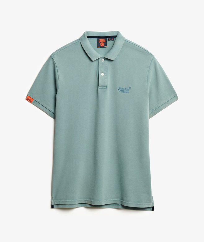 Superdry Vintage Destroy Polo Destroy Tourmaline
