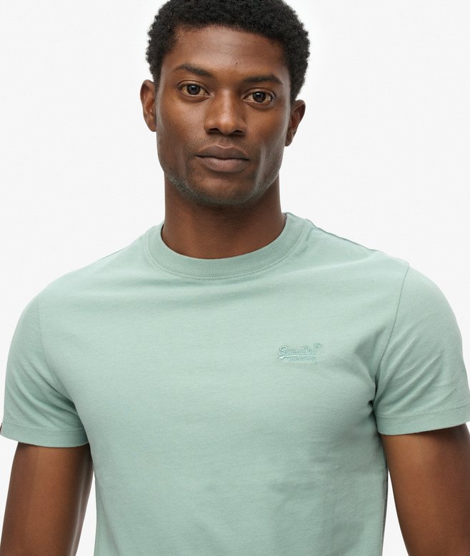 Superdry Essential Logo Emb Tee Blue Surf