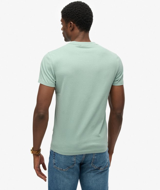 Superdry Essential Logo Emb Tee Blue Surf