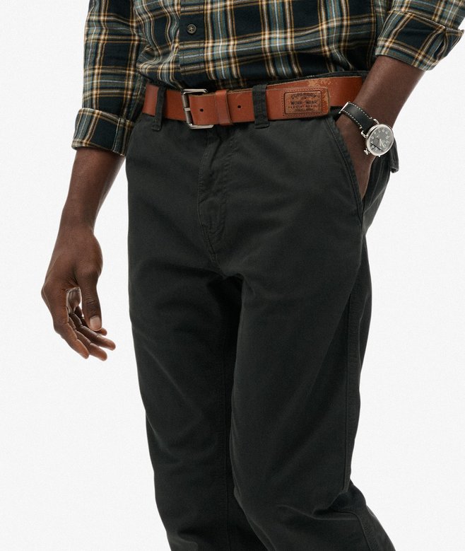 Superdry Utility Chino Washed Black