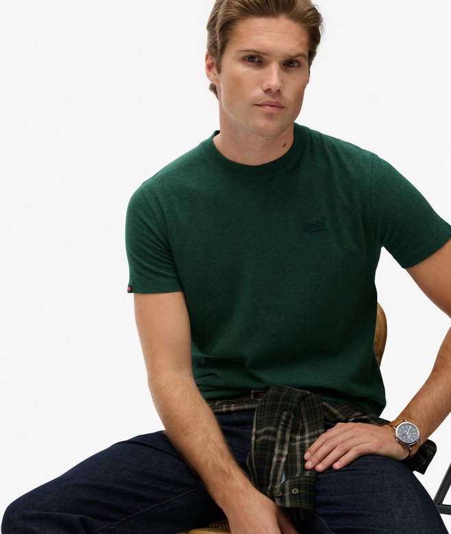 Superdry Essential Logo Tee Pitch Green Marle