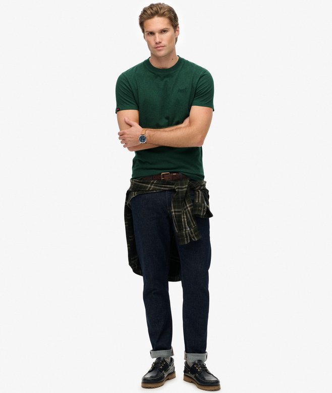 Superdry Essential Logo Tee Pitch Green Marle