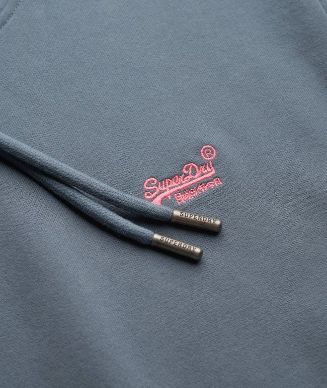 Superdry Essential Logo Hoodie Stormy Weather Blue