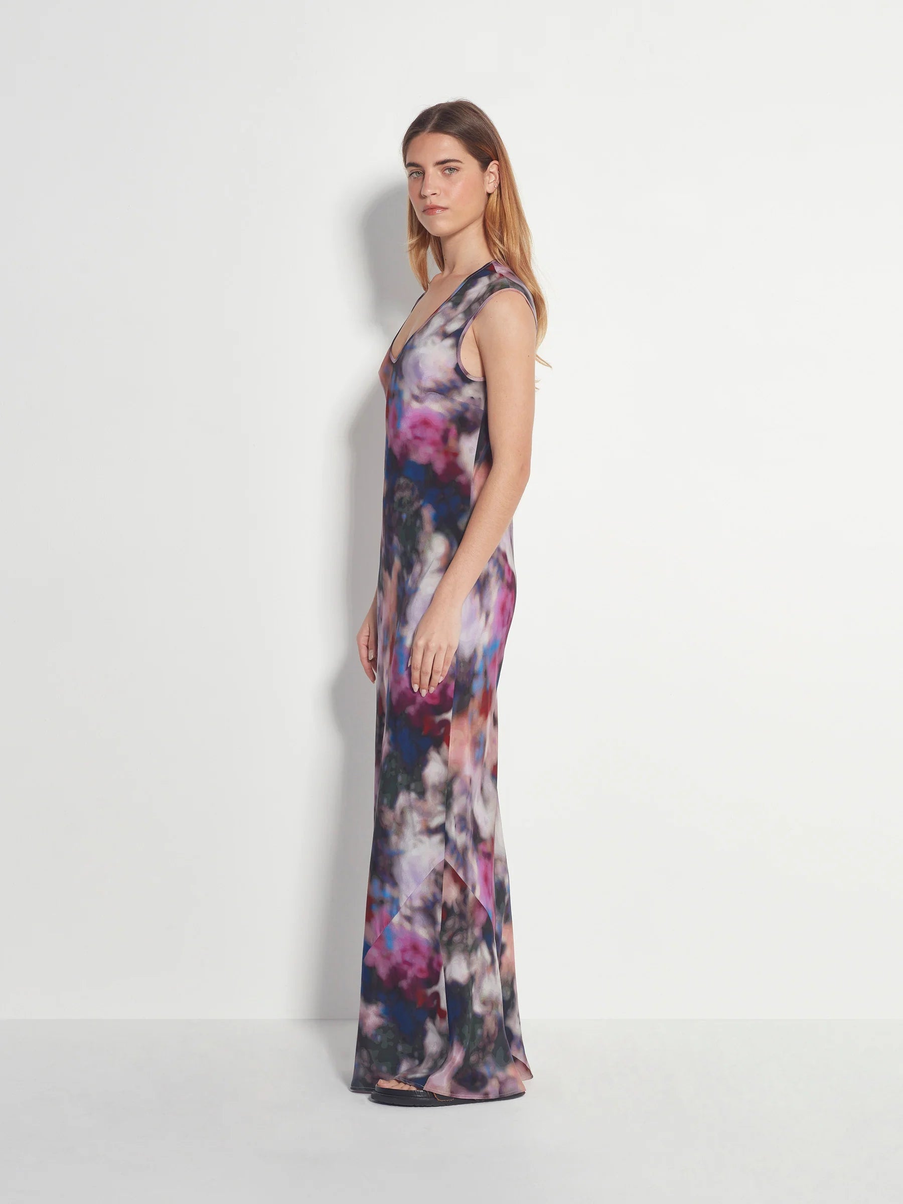 Juliette Hogan Kenna Dress Veil Silk Dreamscape