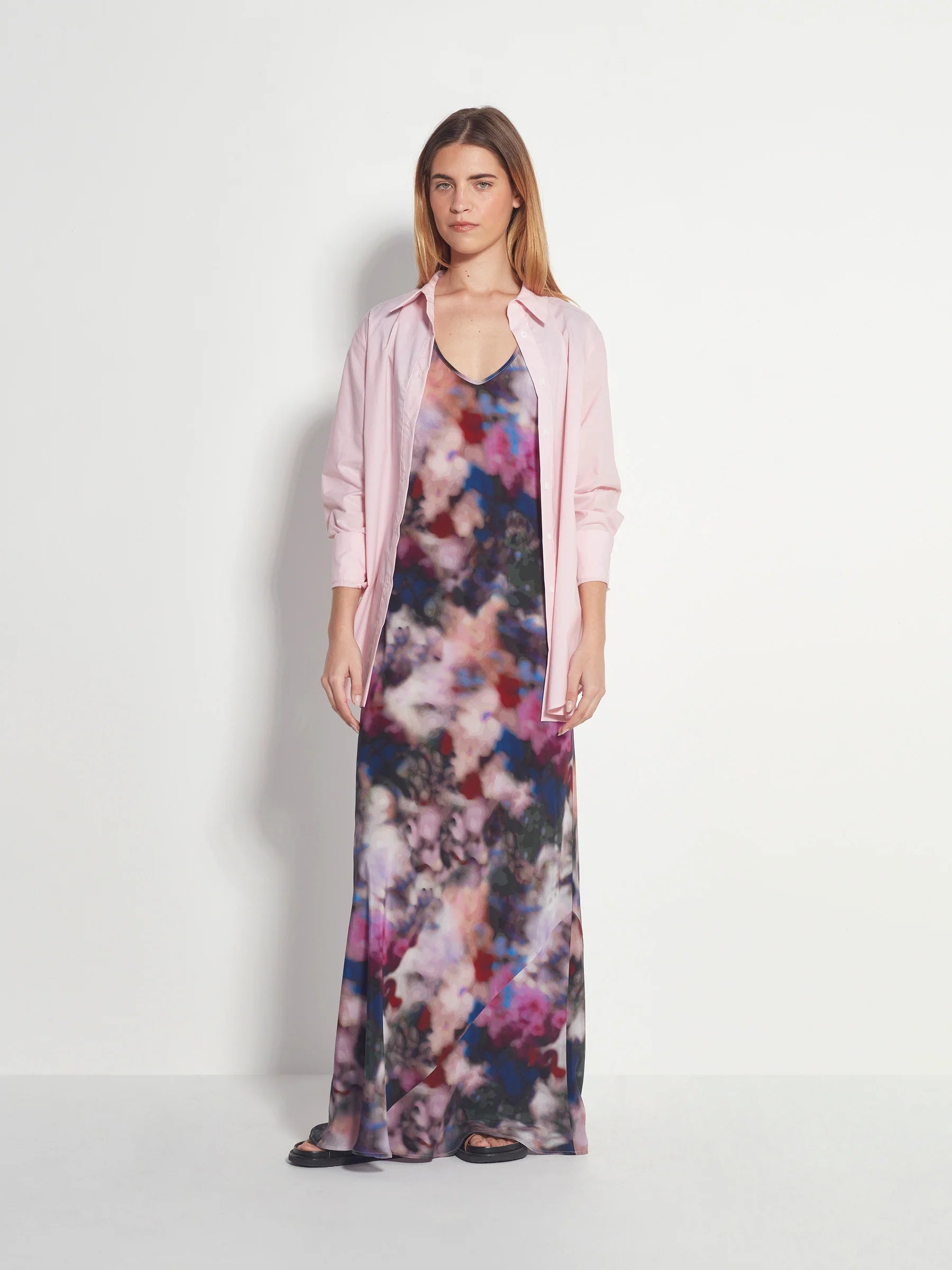 Juliette Hogan Kenna Dress Veil Silk Dreamscape