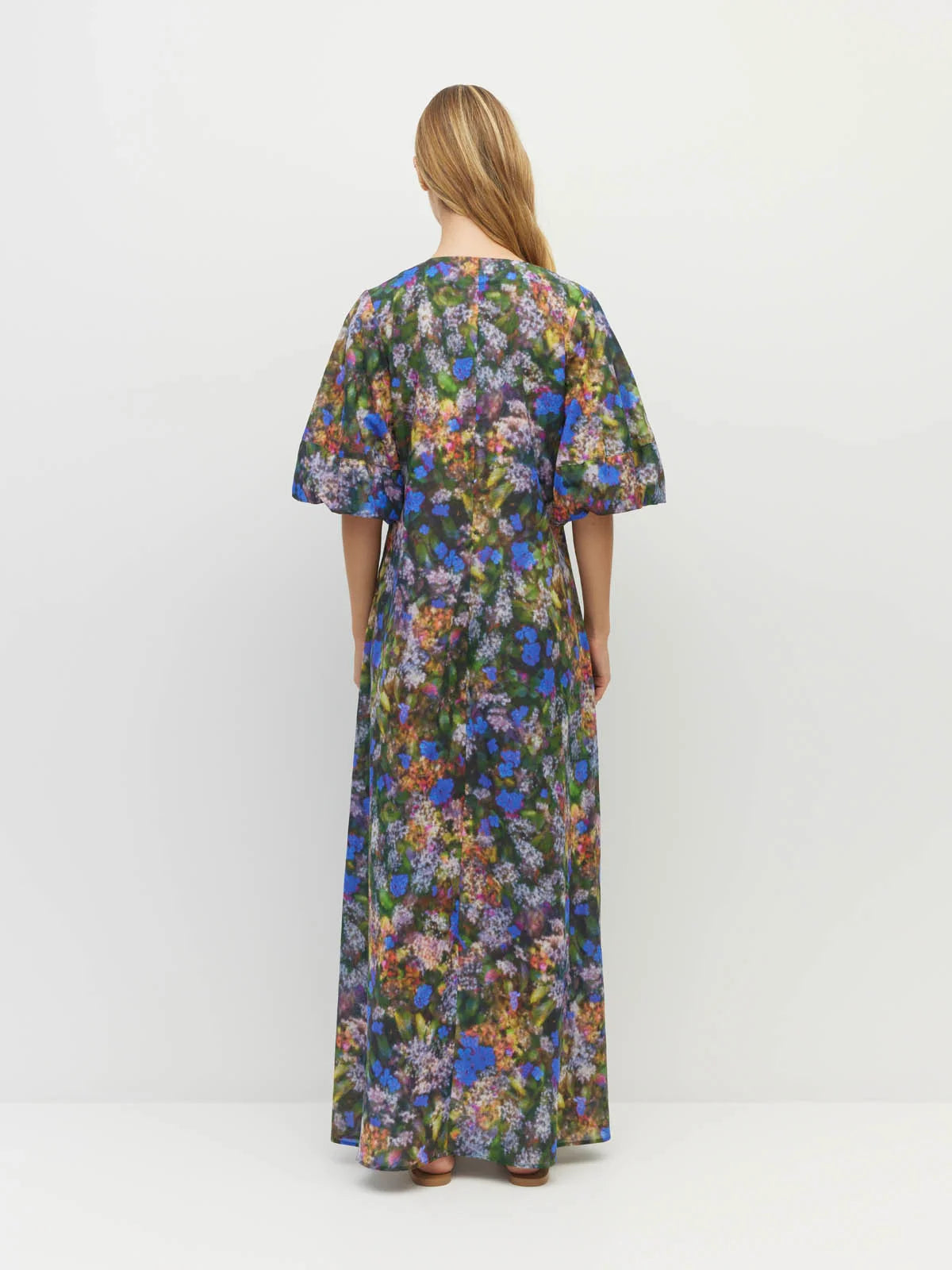 Juliette Hogan Piper Dress (Electric Meadow Cotton) Blue Light