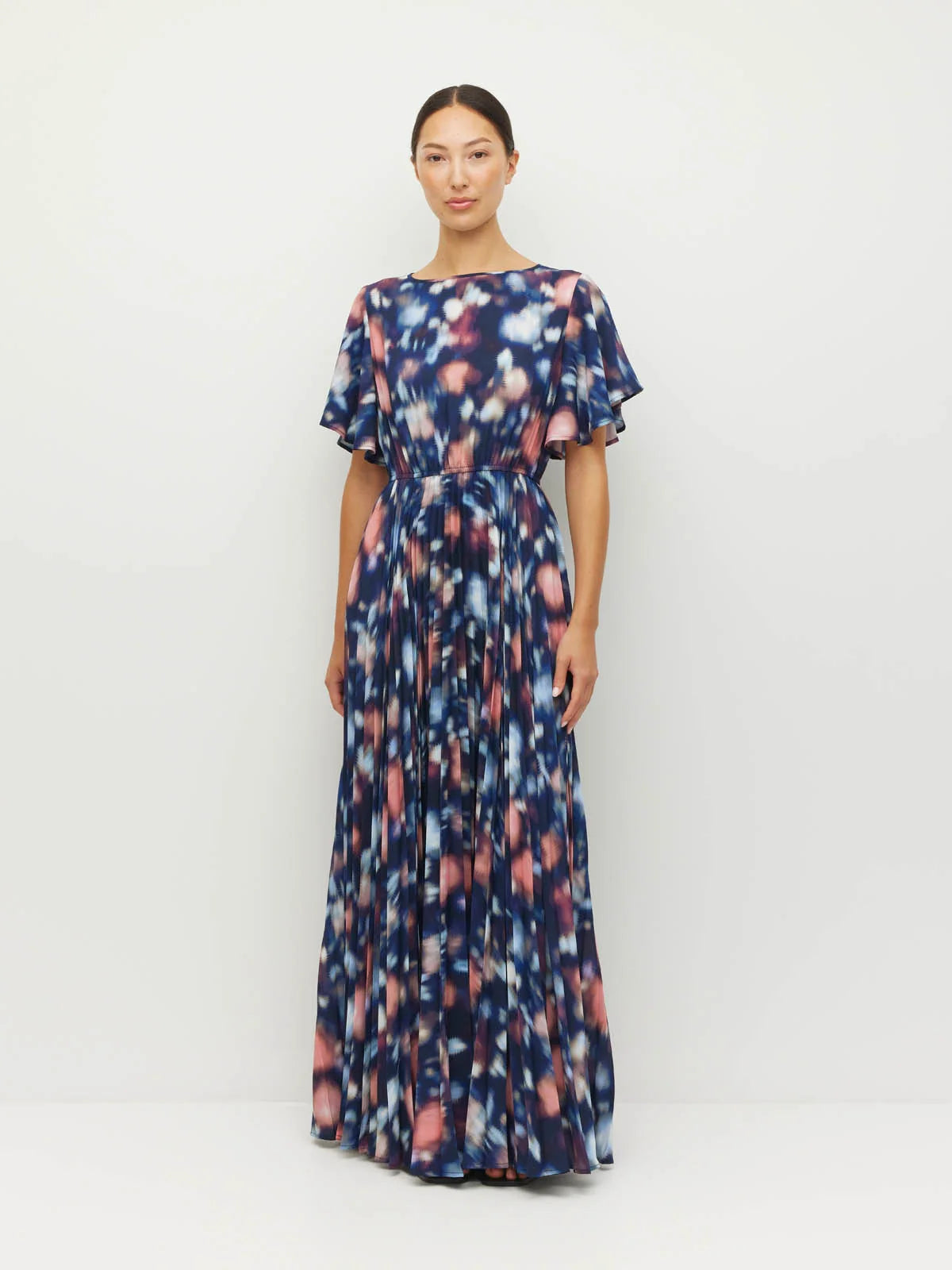 Juliette Hogan Marais Dress (Rosette Haze Crepe) Night Fall