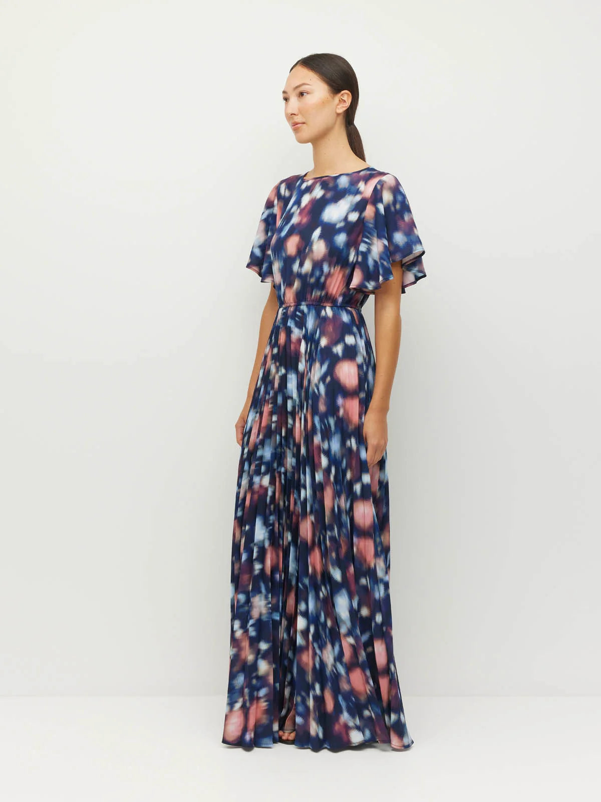 Juliette Hogan Marais Dress (Rosette Haze Crepe) Night Fall