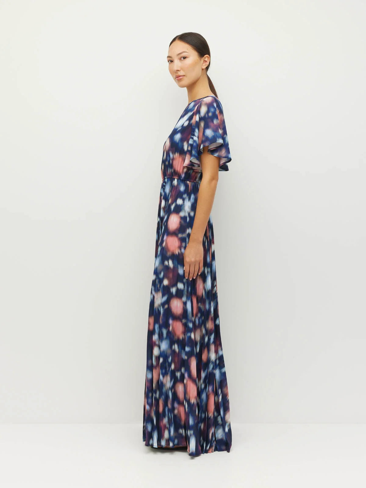Juliette Hogan Marais Dress (Rosette Haze Crepe) Night Fall
