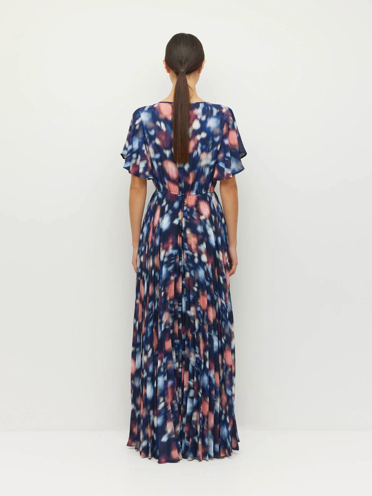 Juliette Hogan Marais Dress (Rosette Haze Crepe) Night Fall