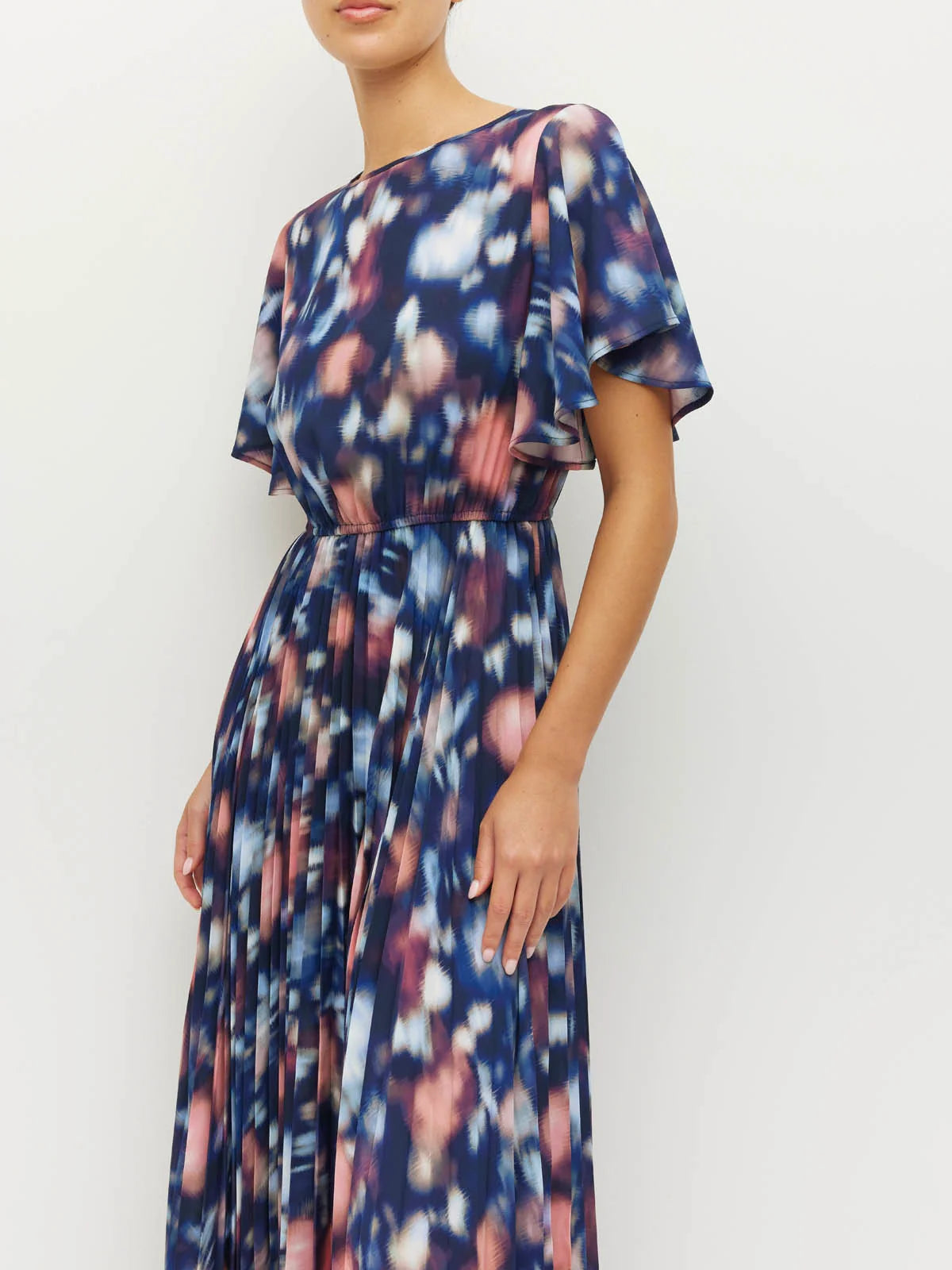 Juliette Hogan Marais Dress (Rosette Haze Crepe) Night Fall